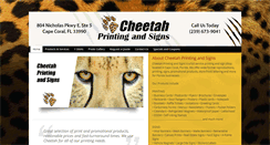 Desktop Screenshot of cheetah-printing.com