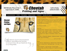 Tablet Screenshot of cheetah-printing.com